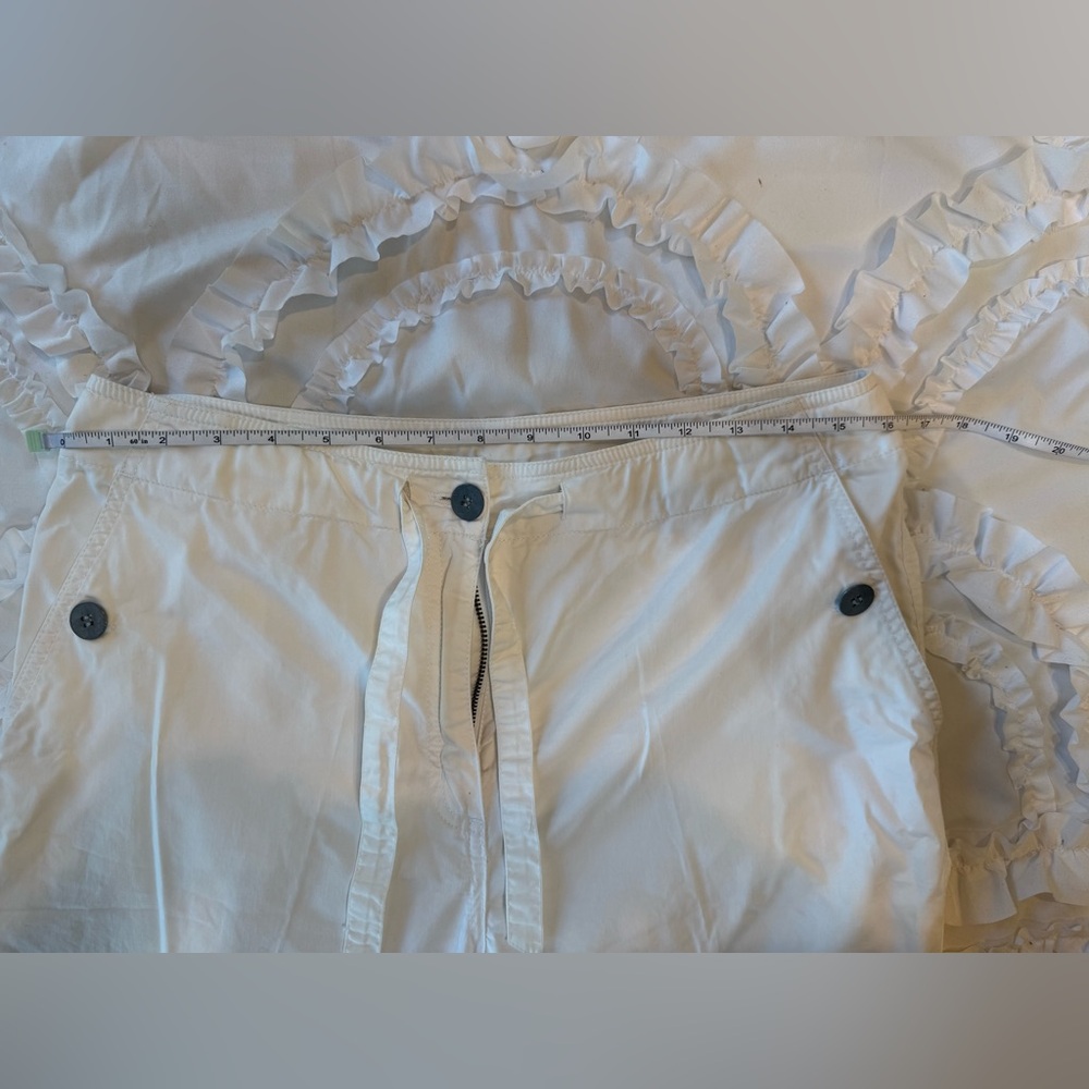 CHICOs White Embroidered Pants, size 10. - Picture 5 of 15